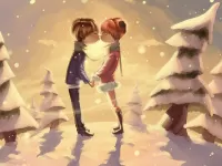 Puzzle Winter kiss