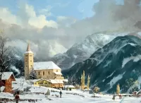 Bulmaca Winter village