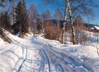 Jigsaw Puzzle Winter road
