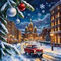 Пазл Зимняя картинка