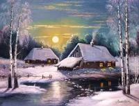 Bulmaca Winter night