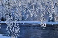 パズル Winter river