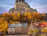Puzzle Golden autumn in Quebec