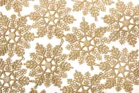 Jigsaw Puzzle Gold snowflakes