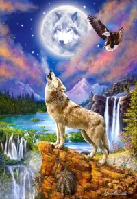 Jigsaw Puzzle The cry of the wolf