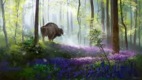 Слагалица The bison and the spirit of the forest