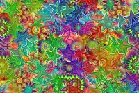 Jigsaw Puzzle Stars and flowers