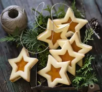 Jigsaw Puzzle Star cookie