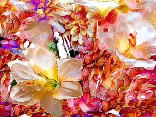 Пазл «Абстрактные цветы»