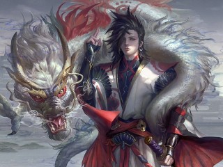 Пазл «Дракон и самурай»