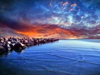 Пазл «Dramatic Sunset At Sea»