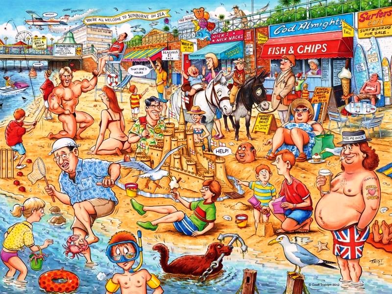 Solve jigsaw puzzles online - On vacation.