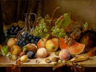Пазл «Натюрморт с фруктами»