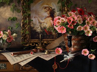 Пазл «Натюрморт с цветами»