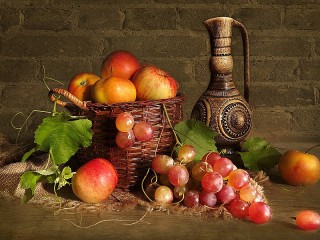 Пазл «Натюрморт с яблоками»