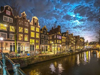 Пазл «Ночной Амстердам»