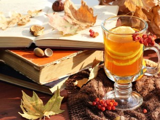 Пазл «Осенний чай с лимоном»