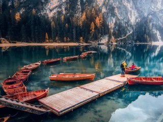 Пазл Озеро в Альпах