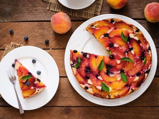 Пазл «пирог с персиками»