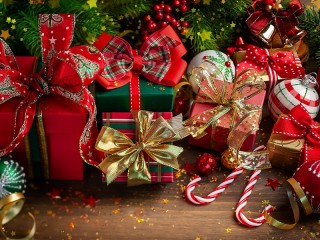 Пазл «Подарки на Рождество»