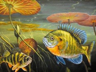 Пазл «Рыбки под водой»