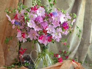 Пазл «Цветы в вазе»