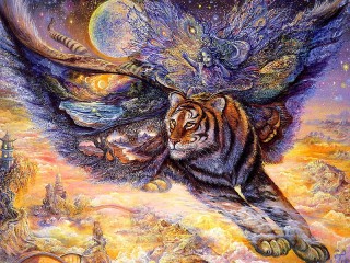 Пазл «Верхом на тигре»