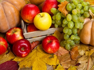 Пазл «Яблоки и виноград»