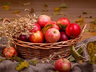 Пазл «Яблоки в корзине»