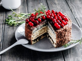 Пазл «Ягодный торт»