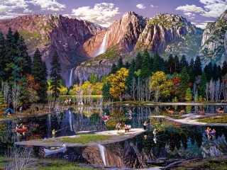 Пазл «Yosemite Fall»
