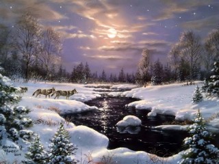 Пазл «Зимняя ночь»