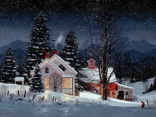 Пазл Зимняя ночь
